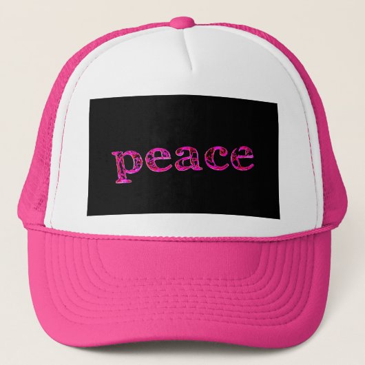 roze vrede trucker pet (Voorkant)