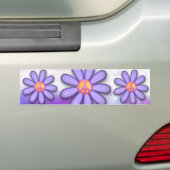  roze vredesbord bumpersticker (Op auto)