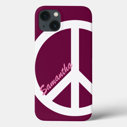 Roze Vredesbord Case-Mate iPhone Case (Achterkant)