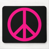 Roze Vredesbord Mousepad Muismat (Voorkant)