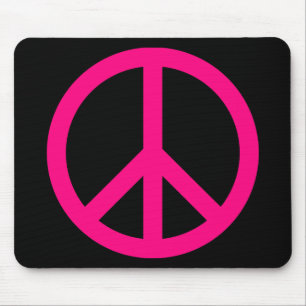 Roze Vredesbord Mousepad Muismat