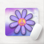  roze vredesbord muismat (Met muis)