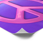  roze vredesbord poster (Hoek)