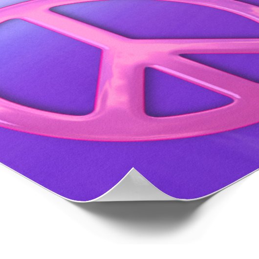  roze vredesbord poster (Hoek)