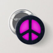 Roze Vredesbord Ronde Button 5,7 Cm (Voorkant /achterkant)