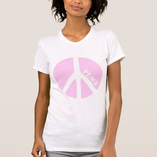 Roze Vredessymbool T-shirt (Voorkant)