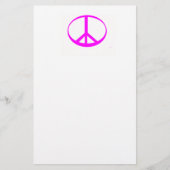 Roze Vredesteken Briefpapier (Voorkant)