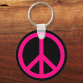 Roze Vredesteken Sleutelhanger (Voorkant)