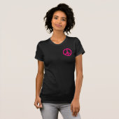 Roze Vredesteken T-shirt (Voorkant volledig)