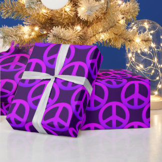 Roze Vredesteken Verpakkingsdocument Cadeaupapier