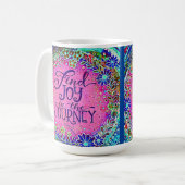  Roze Vreugde in de Reis Quote Inspirivity Koffiemok (Voorkant links)