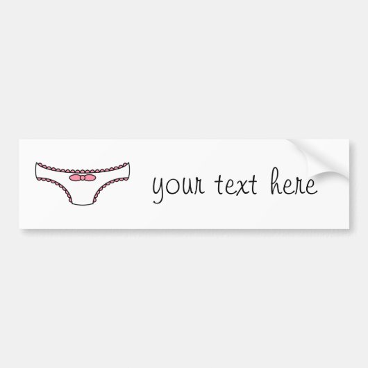 Roze vriendelijke deelvensters bumpersticker (Voorkant)
