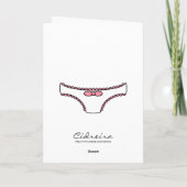 Roze vriendelijke deelvensters kaart (Achterkant)