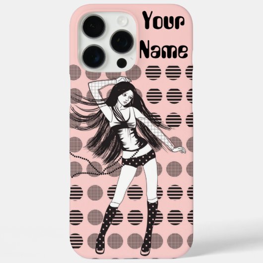 roze vriendin danser Case-Mate iPhone case (Achterkant)