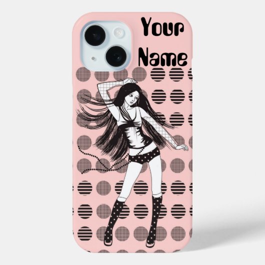 roze vriendin danser Case-Mate iPhone case (Achterkant)