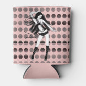 roze vriendin danseres blikjeskoeler (Voorkant)