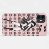 roze vriendin danseres Case-Mate iPhone case (Achterkant (horizontaal))