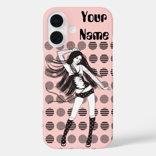 roze vriendin danseres Case-Mate iPhone case (Achterkant)
