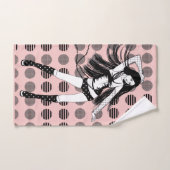 roze vriendin danseres handdoek (Handdoek)