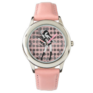 roze vriendin danseres horloge