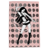 roze vriendin danseres medium cadeauzakje (Voorkant)
