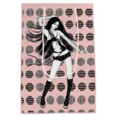 roze vriendin danseres medium cadeauzakje (Achterkant)