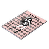 roze vriendin danseres notitieboek (Linkerzijde)