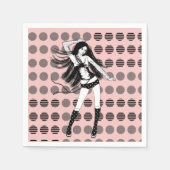 roze vriendin danseres servet (Voorkant)