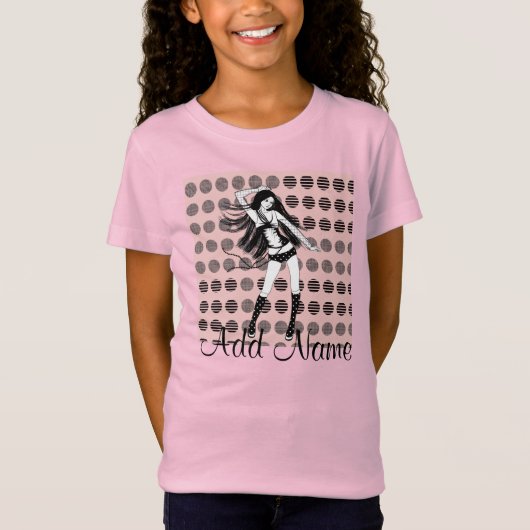 roze vriendin danseres  t-shirt (Voorkant)
