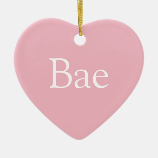 Roze vriendin vrouw baas definitie keramisch ornament (Voorkant)