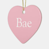 Roze vriendin vrouw baas definitie keramisch ornament (Links)