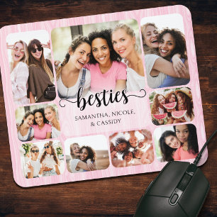 Roze Vriendschap Tiener Meisjes Foto Muismat