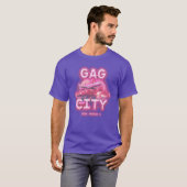 roze vrijdag 2 grap stad meisje t-shirt (Voorkant volledig)