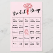 Roze Vrijgezellenfeest Bingo Spel - Leuke Feestact (Voorkant)