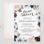 Roze Vrijgezellenfeest, blauwe jachtmauve en blauw Kaart (Voorkant / Achterkant)