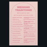 Roze vrijgezellenfeest bruiloft tradities flyer<br><div class="desc">Hij was ontworpen om te coördineren met ons Collectie van het type Vet. Hij zei dat het spel van het vrijgezellenfeest de trendy en populaire boog bevat met vetgedrukte tekst in roze & fuchsia accenten. Voor een meer geavanceerde aanpassing van dit ontwerp, bijvoorbeeld het wijzigen van de lay-out, het lettertype...</div>