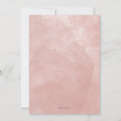 Roze Vrijgezellenfeest Brunch & Bubbly Uitnodiging (Achterkant)