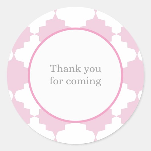 Roze Vrijgezellenfeest Favor Labels (Voorkant)