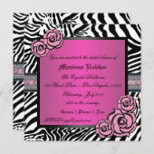 Roze Vrijgezellenfeest Kaart (Voorkant / Achterkant)