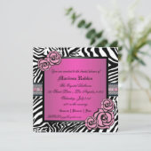 Roze Vrijgezellenfeest Kaart (Staand voorkant)