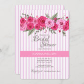 Roze Vrijgezellenfeest Kaart (Voorkant / Achterkant)