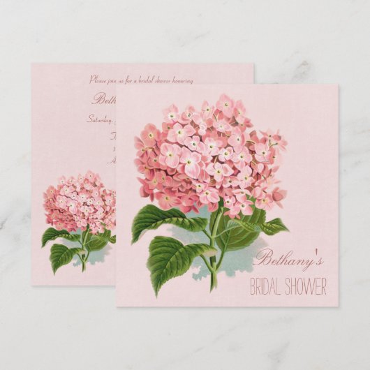  Roze Vrijgezellenfeest Kaart (Voorkant / Achterkant)