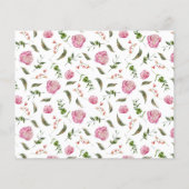 Roze Vrijgezellenfeest Kaart ontvang (Achterkant)