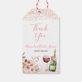 Roze Vrijgezellenfeest, liefhebbers van Blush Pink Cadeaulabel (Achterkant)