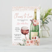 Roze Vrijgezellenfeest, liefhebbers van Blush Pink Kaart (Staand voorkant)