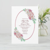 Roze Vrijgezellenfeest met hoge thee Kaart (Staand voorkant)