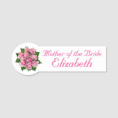 Roze Vrijgezellenfeest Naamplaatje (Voorkant)