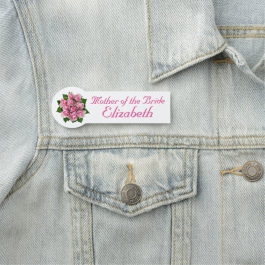 Roze Vrijgezellenfeest Naamplaatje (In situ)