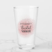 Roze Vrijgezellenfeest Petals en Prosecco Glas (Achterkant)