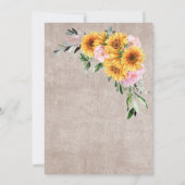 Roze Vrijgezellenfeest Roze Rozenbedekking Kaart (Achterkant)